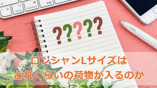 ロンシャンLサイズはどれくらいの荷物が入るのか