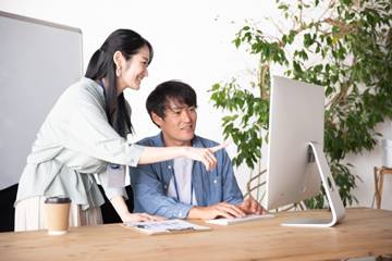 職場の男性と女性