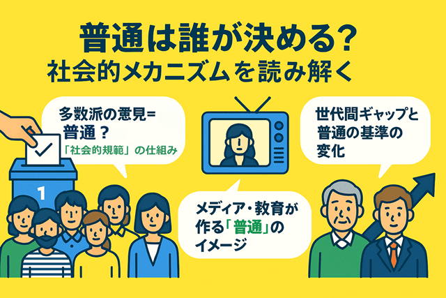 普通は誰が決める？社会的メカニズムを読み解く