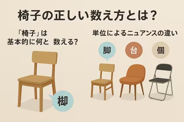 椅子の正しい数え方とは？種類別に単位を徹底解説