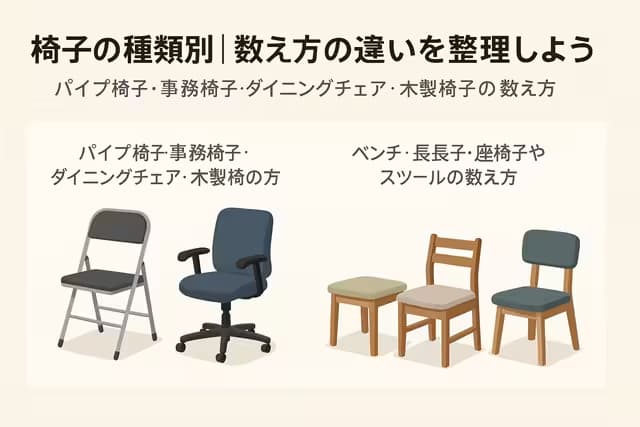 椅子の種類別｜数え方の違いを整理しよう