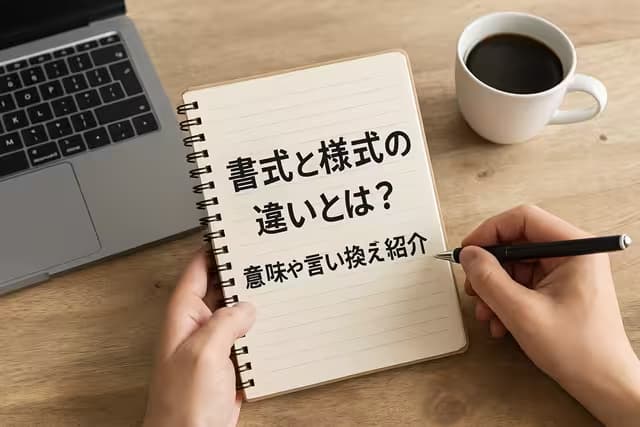 書式と様式の違いとは？意味や言い換えを紹介
