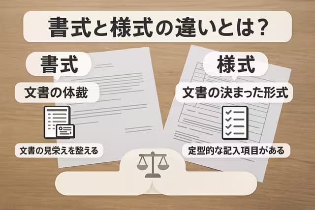書式と様式の違いとは？まずは意味を正しく理解しよう