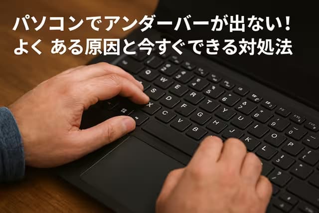 パソコンでアンダーバーが出ない！よくある原因と今すぐできる対処法