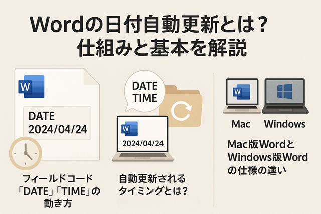 Wordの日付自動更新とは？仕組みと基本を解説