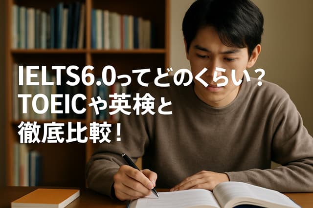 IELTS6.0ってどのくらい？TOEICや英検と徹底比較！