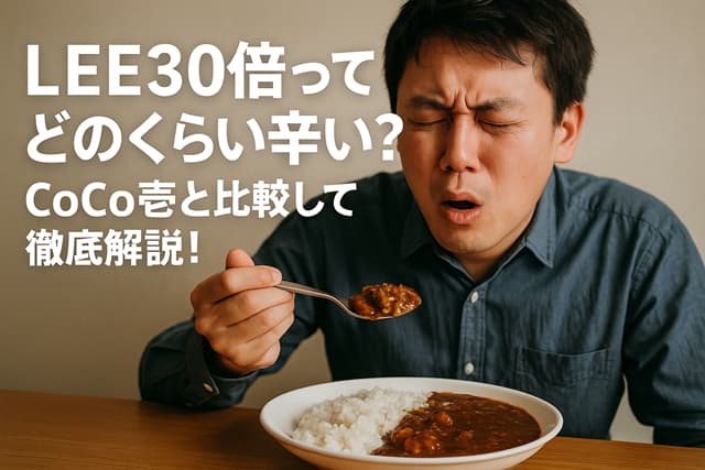 LEE30倍ってどのくらい辛い？CoCo壱と比較して徹底解説！