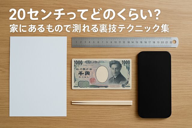 20センチってどのくらい？家にあるもので測れる裏技テクニック集