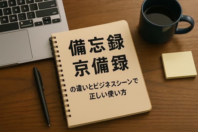 「備忘録」「忘備録」の違いとビジネスシーンでの正しい使い方